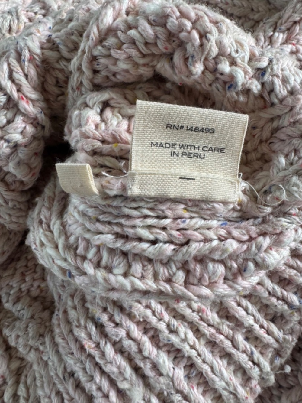 DÔEN Bee Sweater Pink Cloud Cable Knit XS - Picture 5 of 14